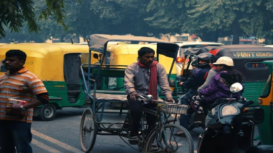 Rickshaw ride in Chandni Chowk, Delhi