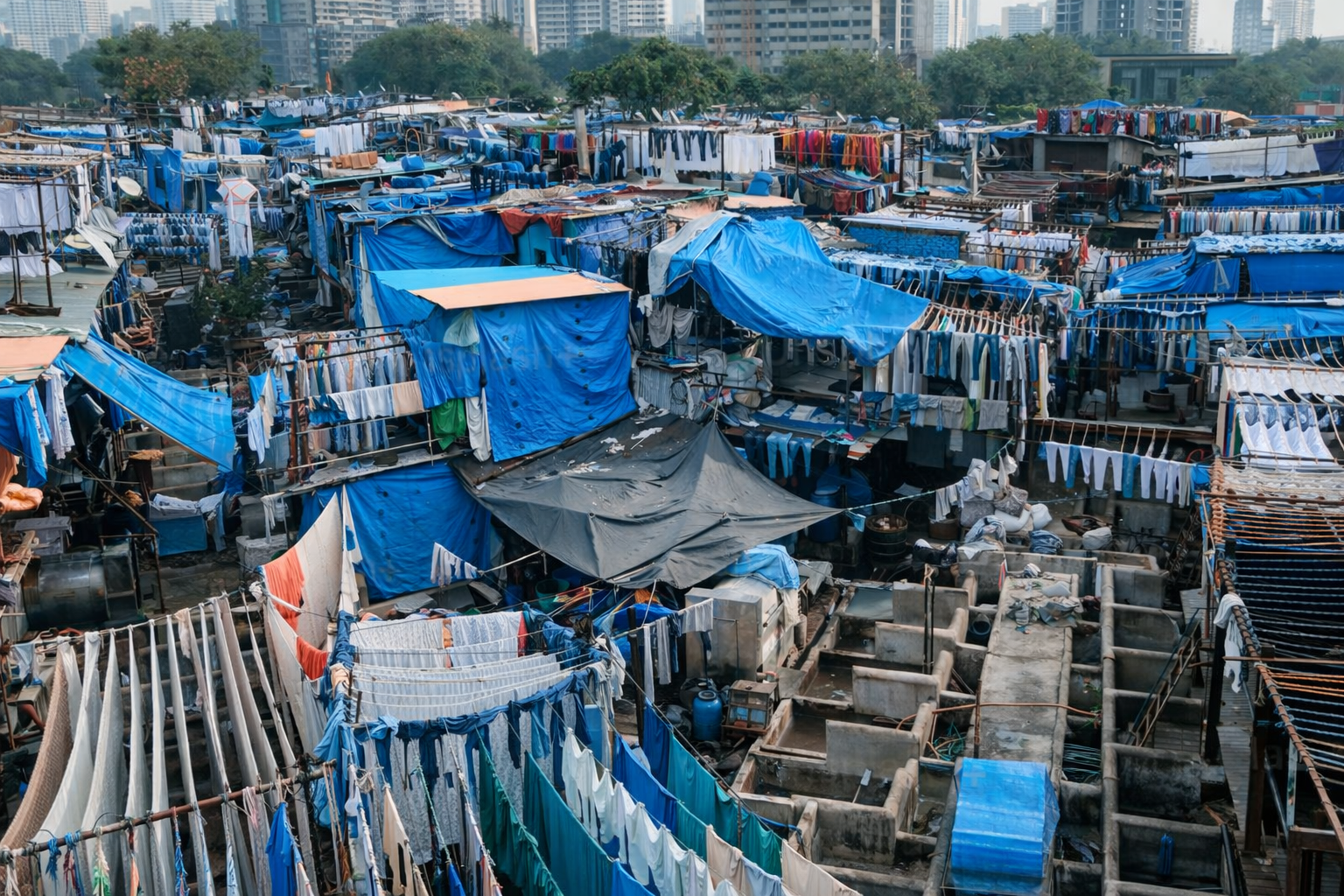 Dhobi Ghat laundry in Mumbai