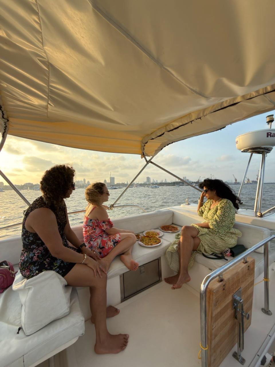 Private yacht evening in Mumbai