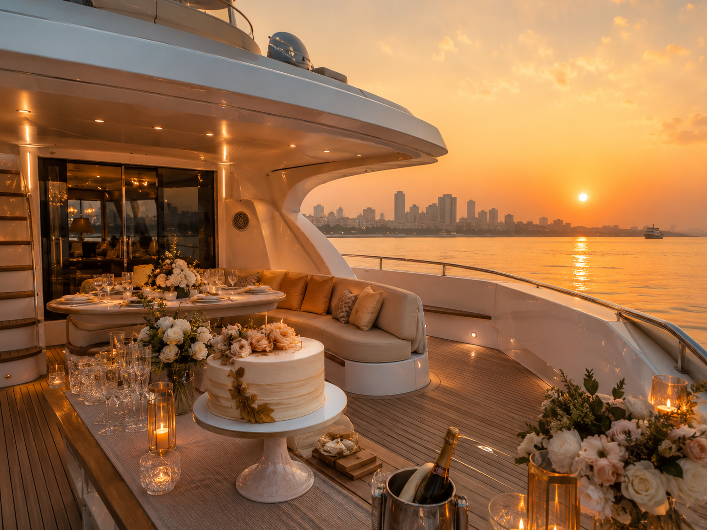 Private birthday celebration on yacht in Mumbai
