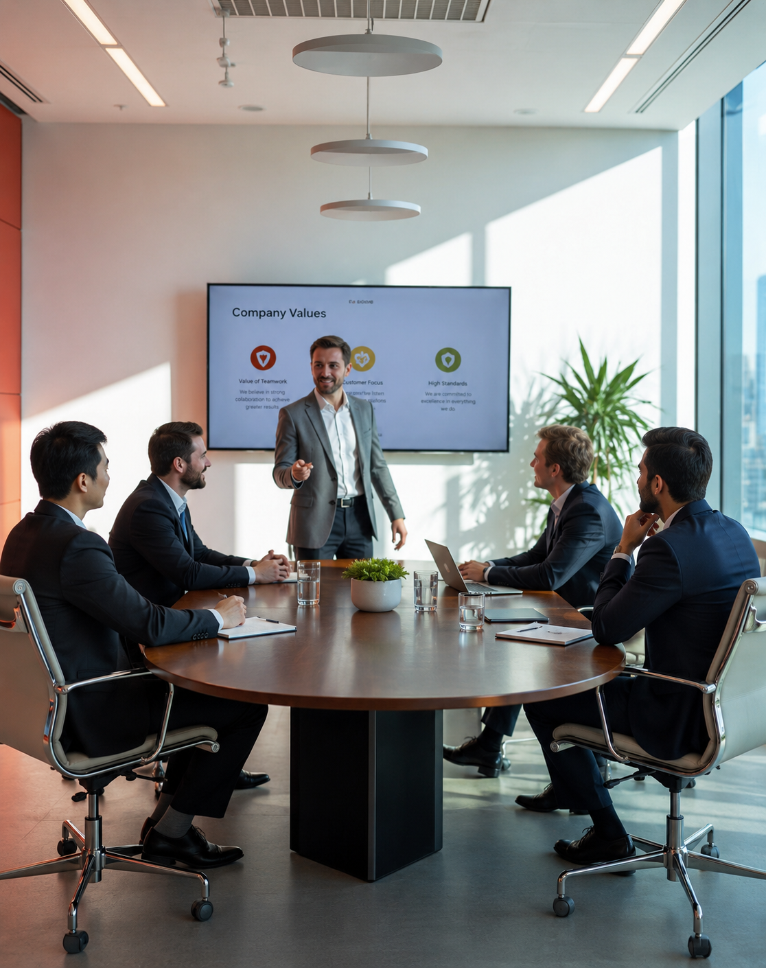 Board members and investors meeting