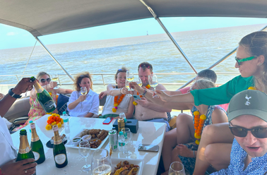 Luxury yacht setting