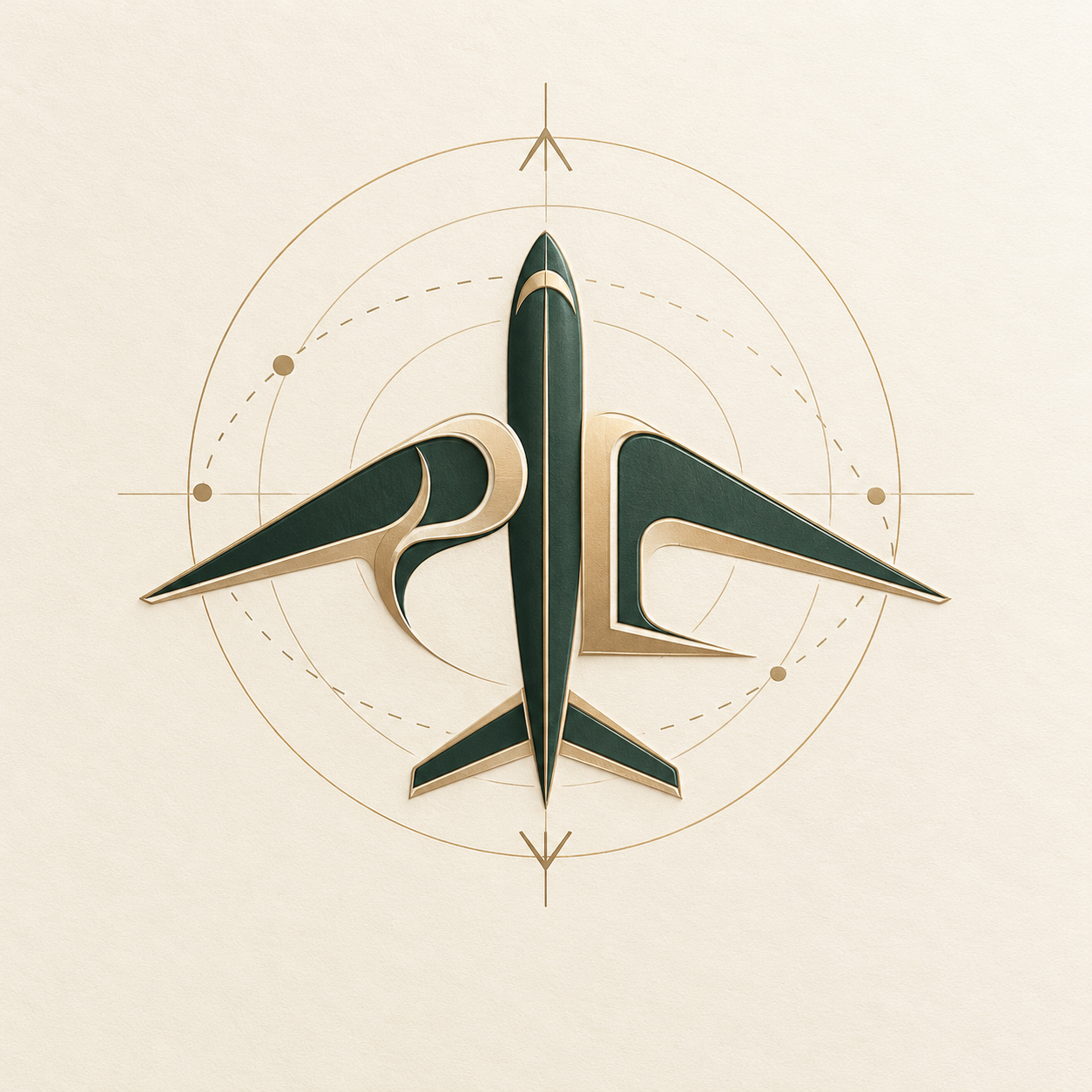 Passport Lifestyles PL Aviation aeroplane monogram