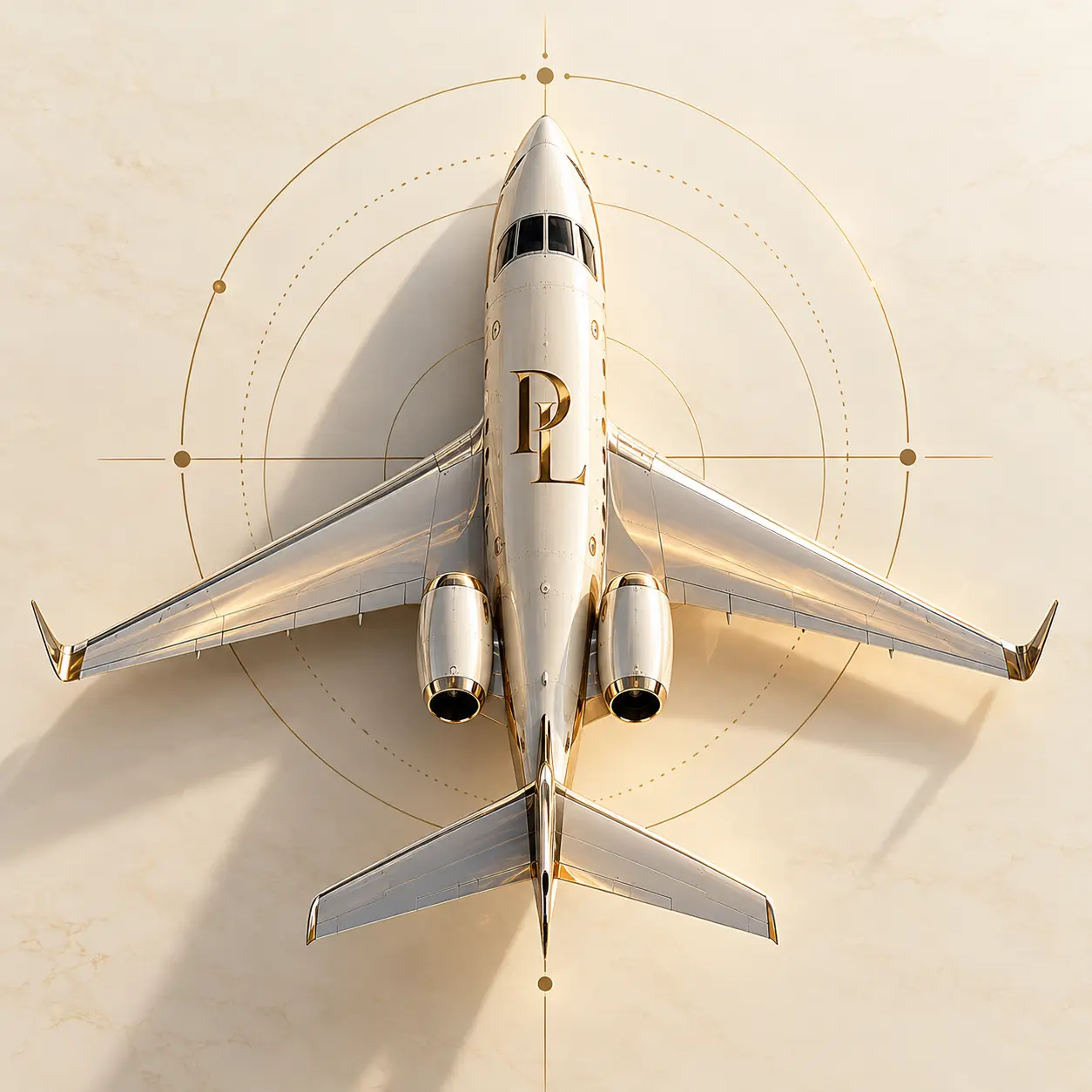 Passport Lifestyles PL Aviation aeroplane monogram